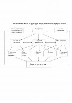 Функциональная структура внутрисадовского управления